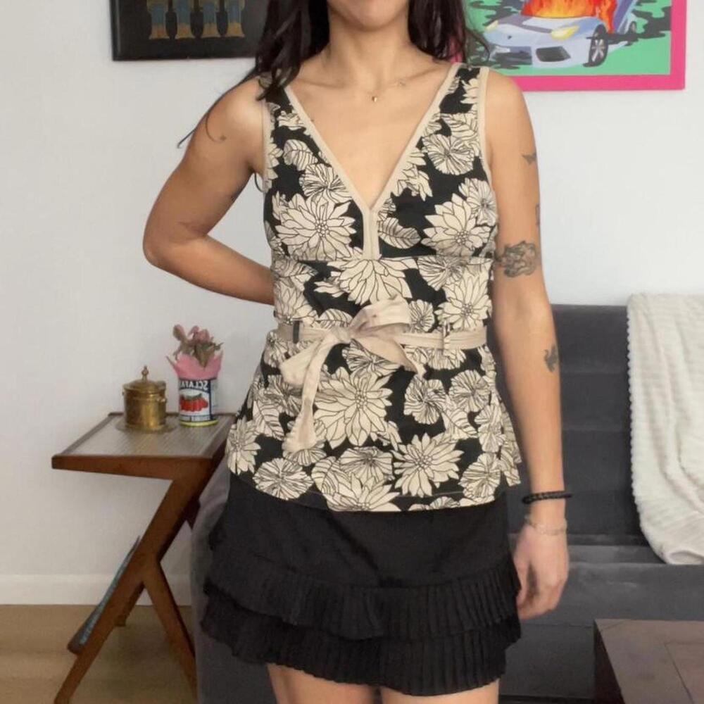 vintage floral top size medium